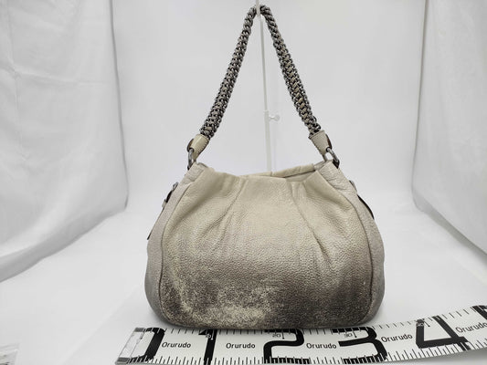 PRADA Prada Chain Beige Shoulder Bag
