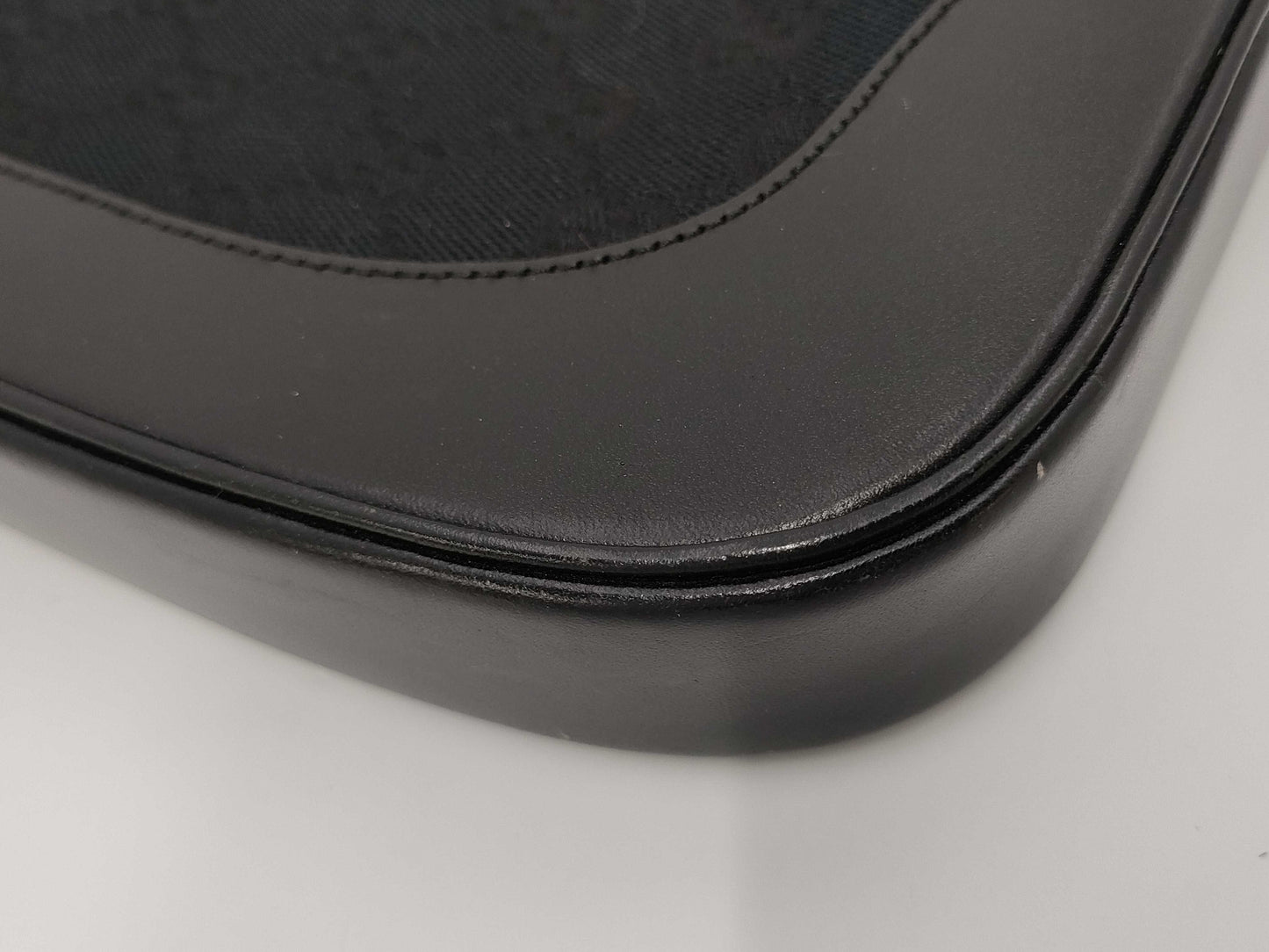 GUCCI GG Canvas Jackie Black One-Shoulder Shoulder Bag