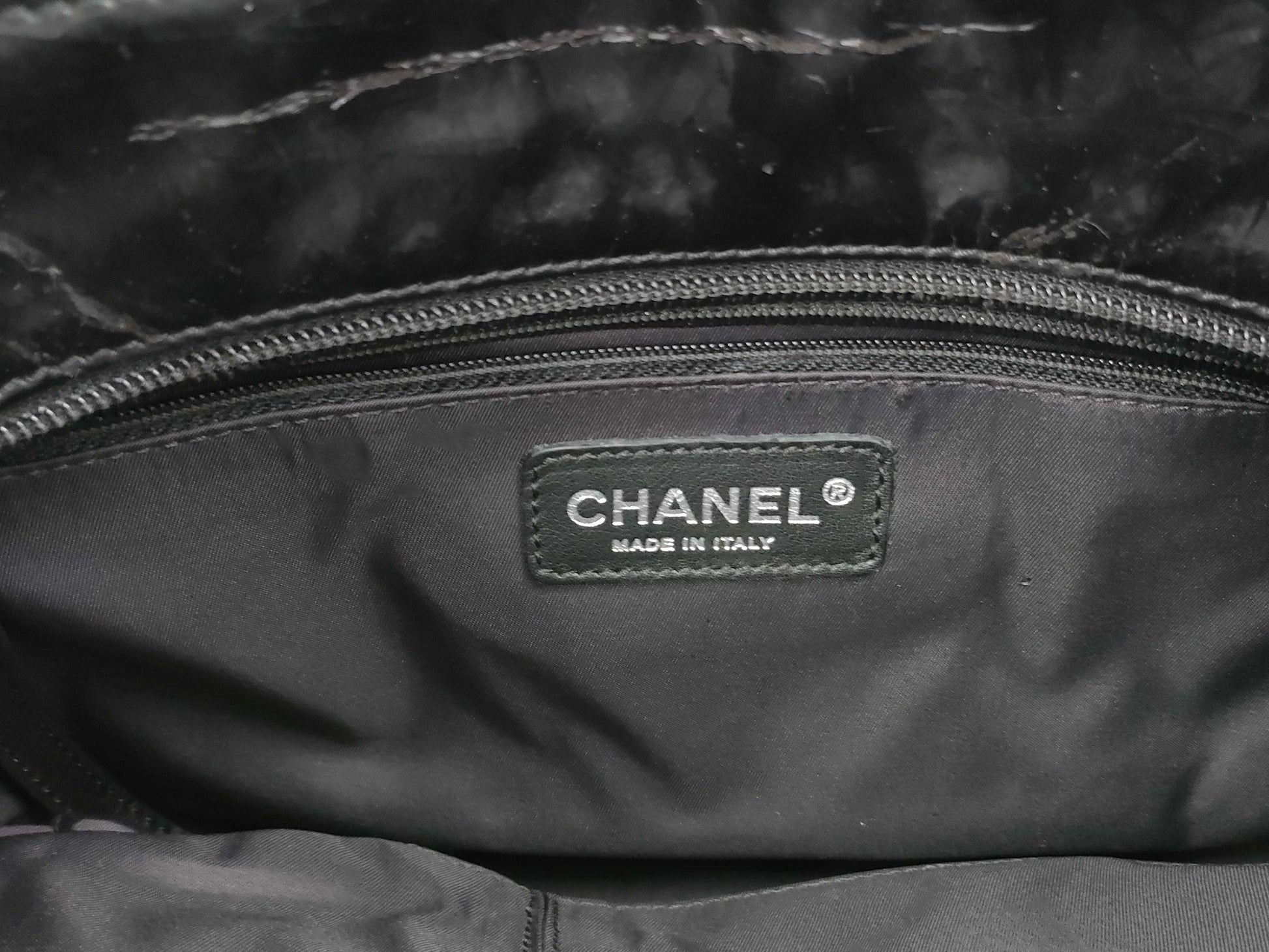 CHANEL Paris-Biarritz Patent No. 13 Black Tote Bag