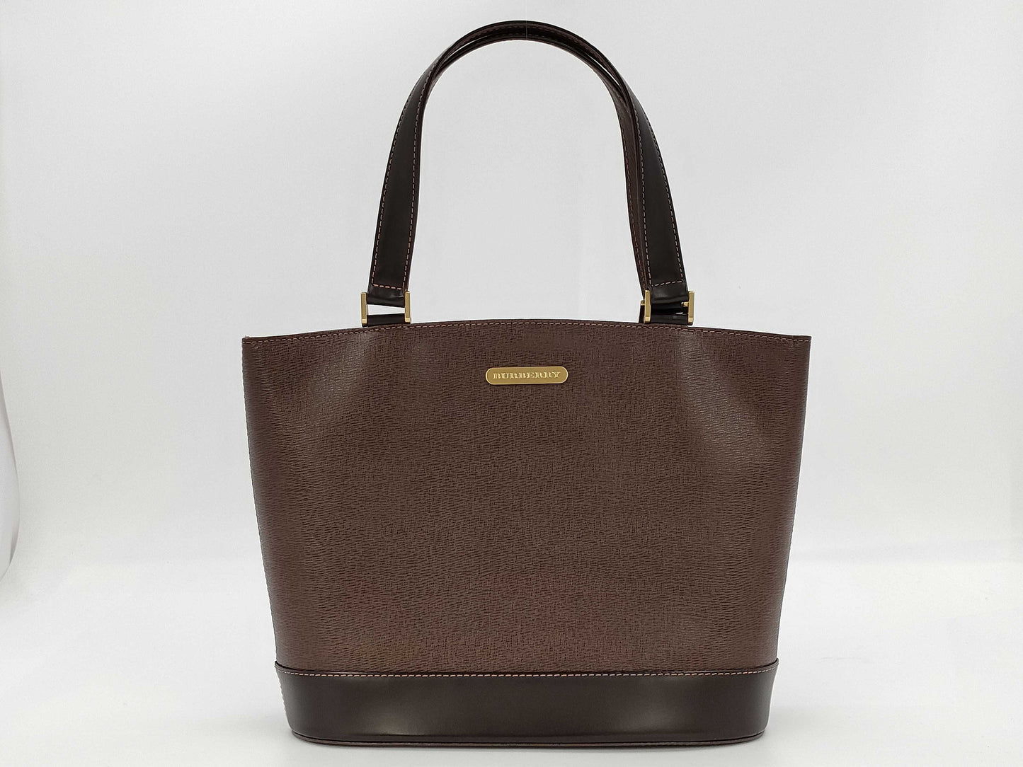 BURBERRY Leather Hand Brown Tote Bag