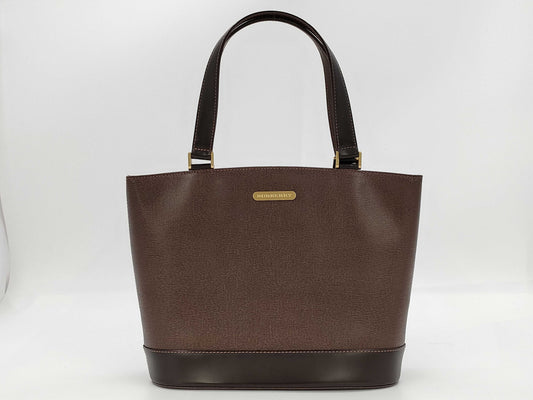 BURBERRY Leather Hand Brown Tote Bag