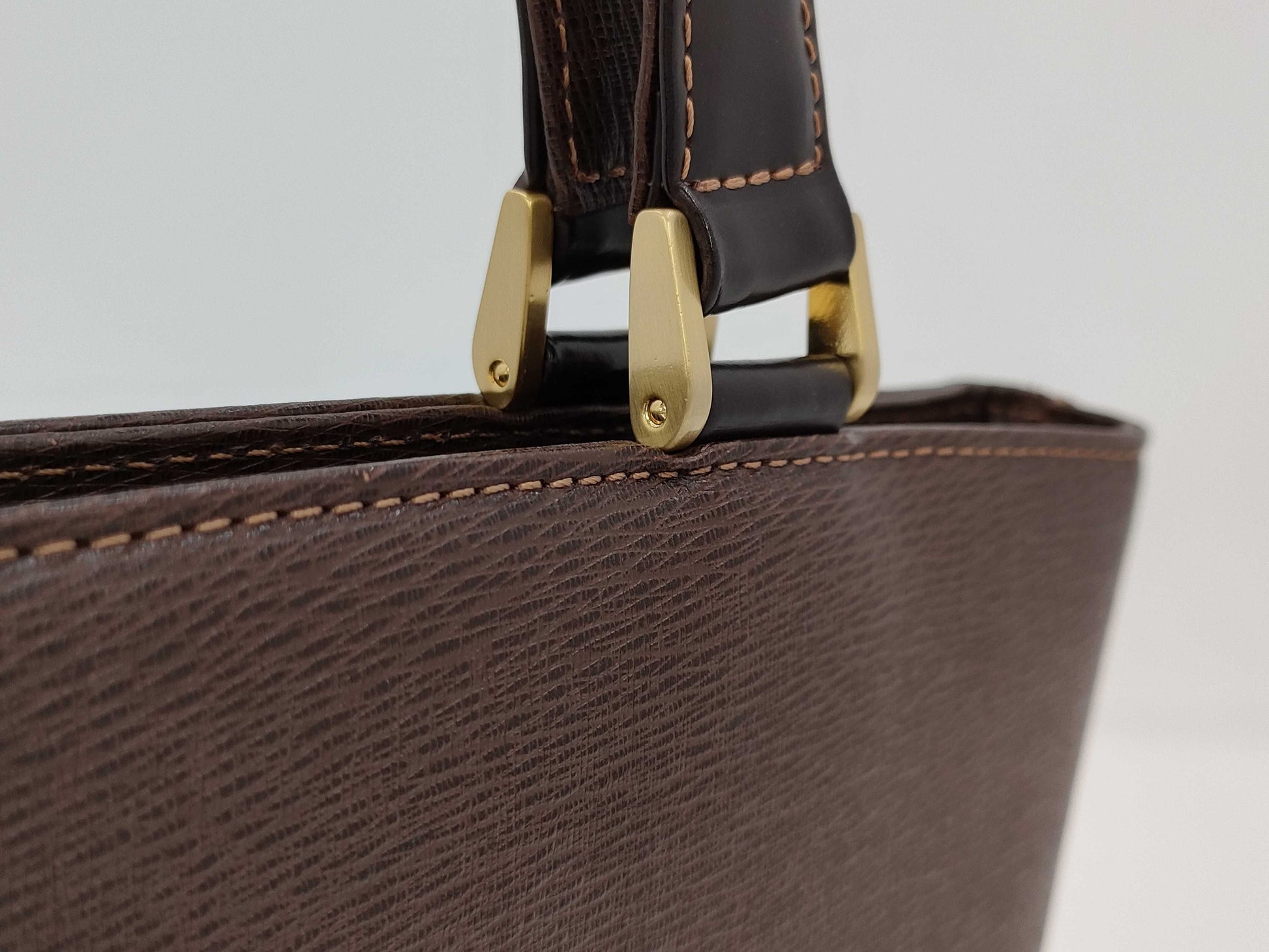 BURBERRY Leather Hand Brown Tote Bag
