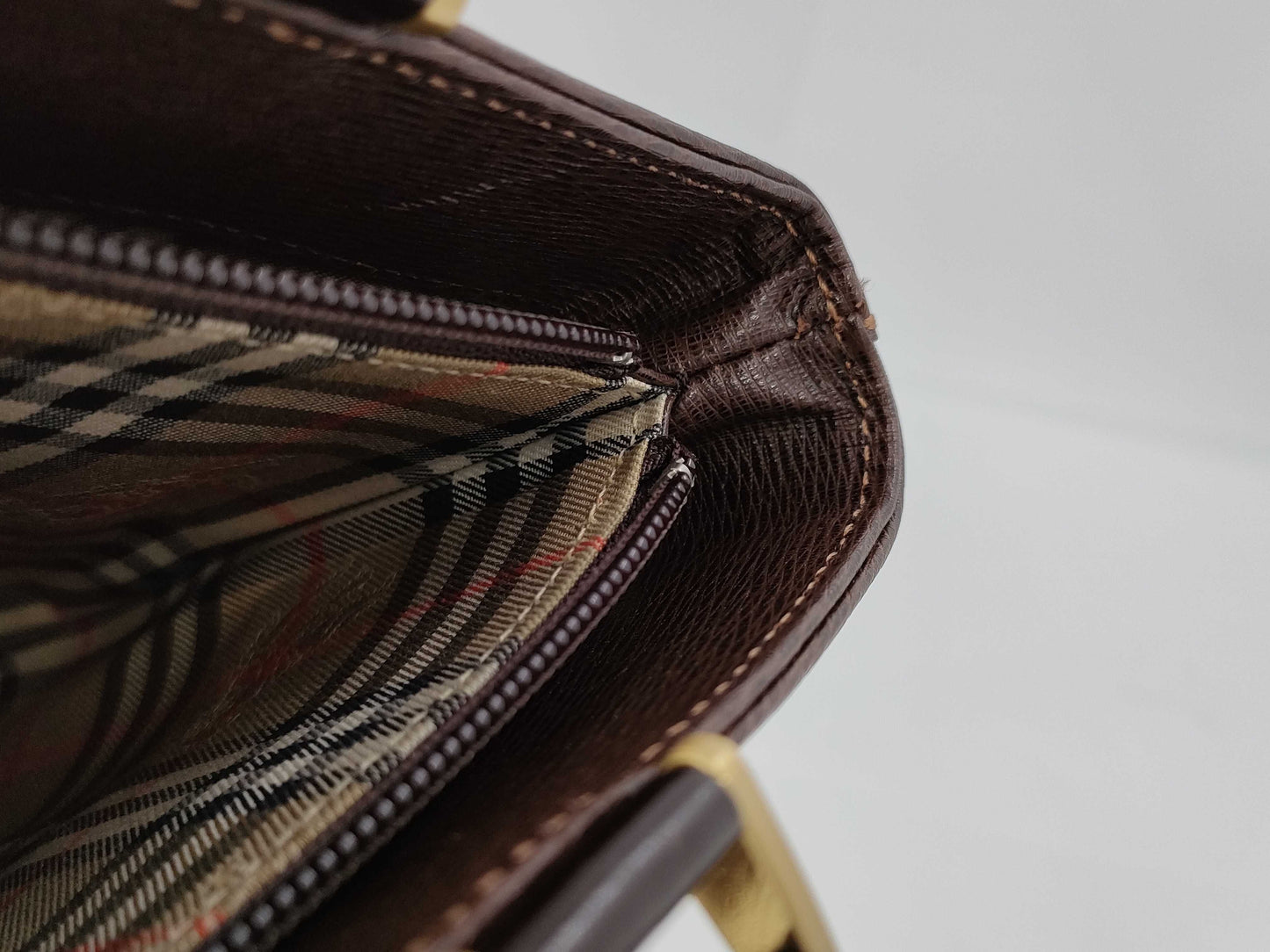 BURBERRY Leather Hand Brown Tote Bag