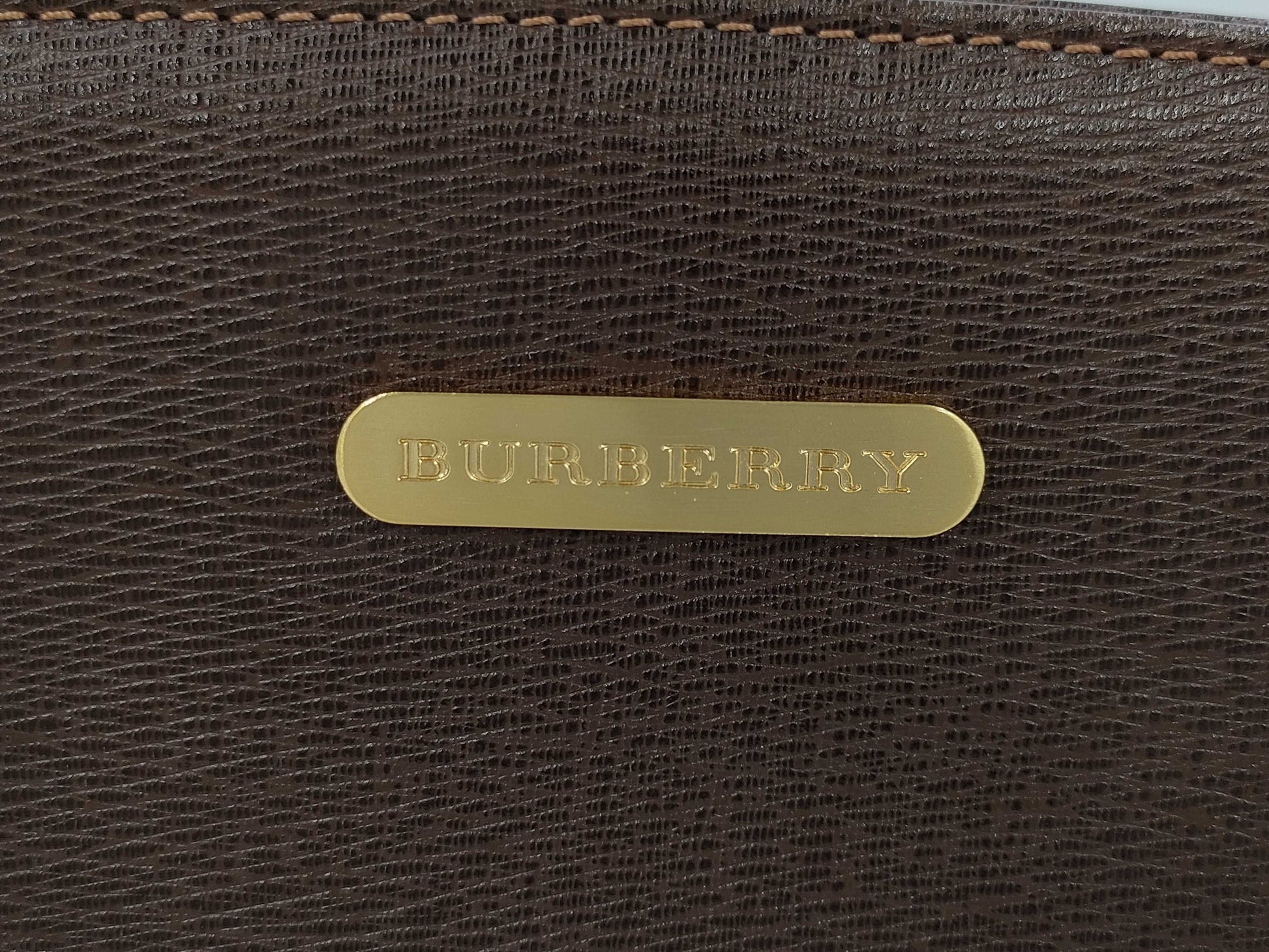 BURBERRY Leather Hand Brown Tote Bag