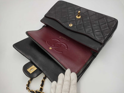CHANEL Double Flap 25 Black Shoulder Bag, No. 4