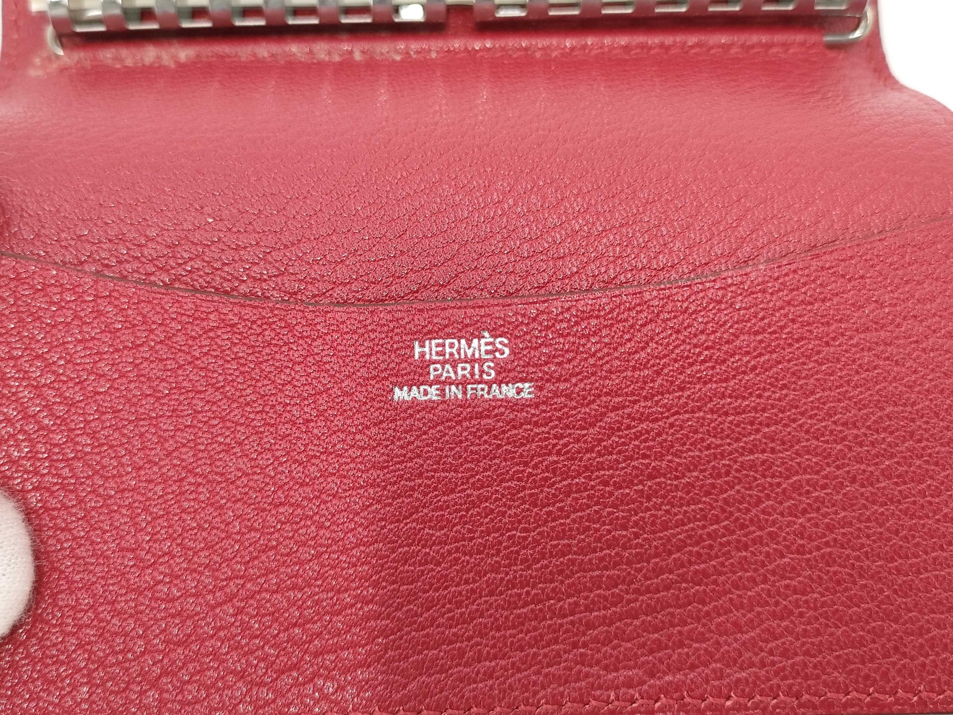 HERMES Red Couchvel Notebook Cover