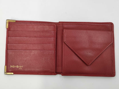 Yves Saint Laurent YSL Red Wallet