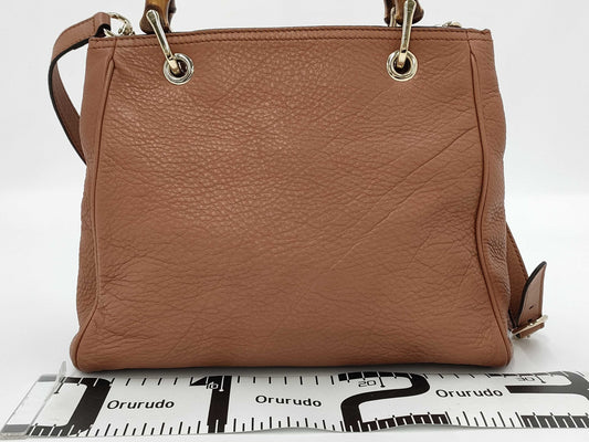 GUCCI Bamboo 2-Way Brown Handbag