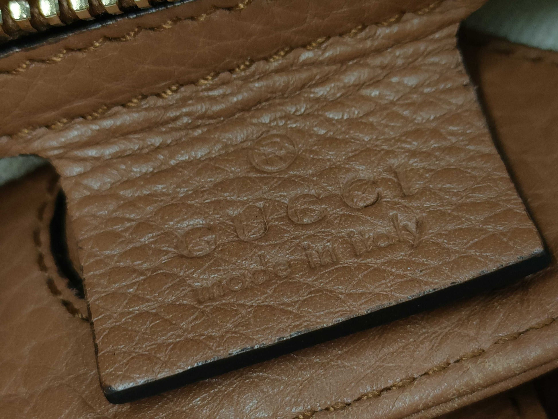 GUCCI Bamboo 2-Way Brown Handbag