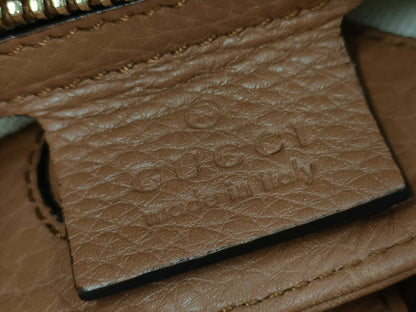 GUCCI Bamboo 2-Way Brown Handbag