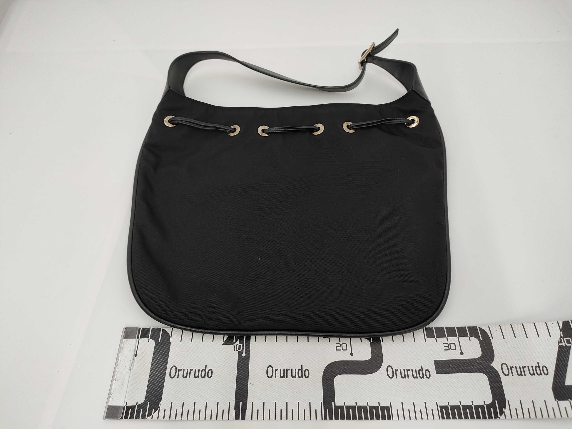 GUCCI Black Canvas Shoulder Bag