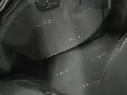 GUCCI Black Canvas Shoulder Bag