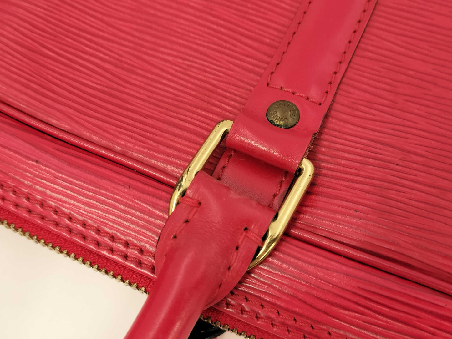 LOUIS VUITTON Epi Red Business Bag