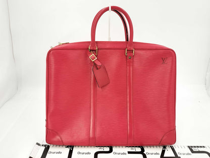 LOUIS VUITTON Epi Red Business Bag