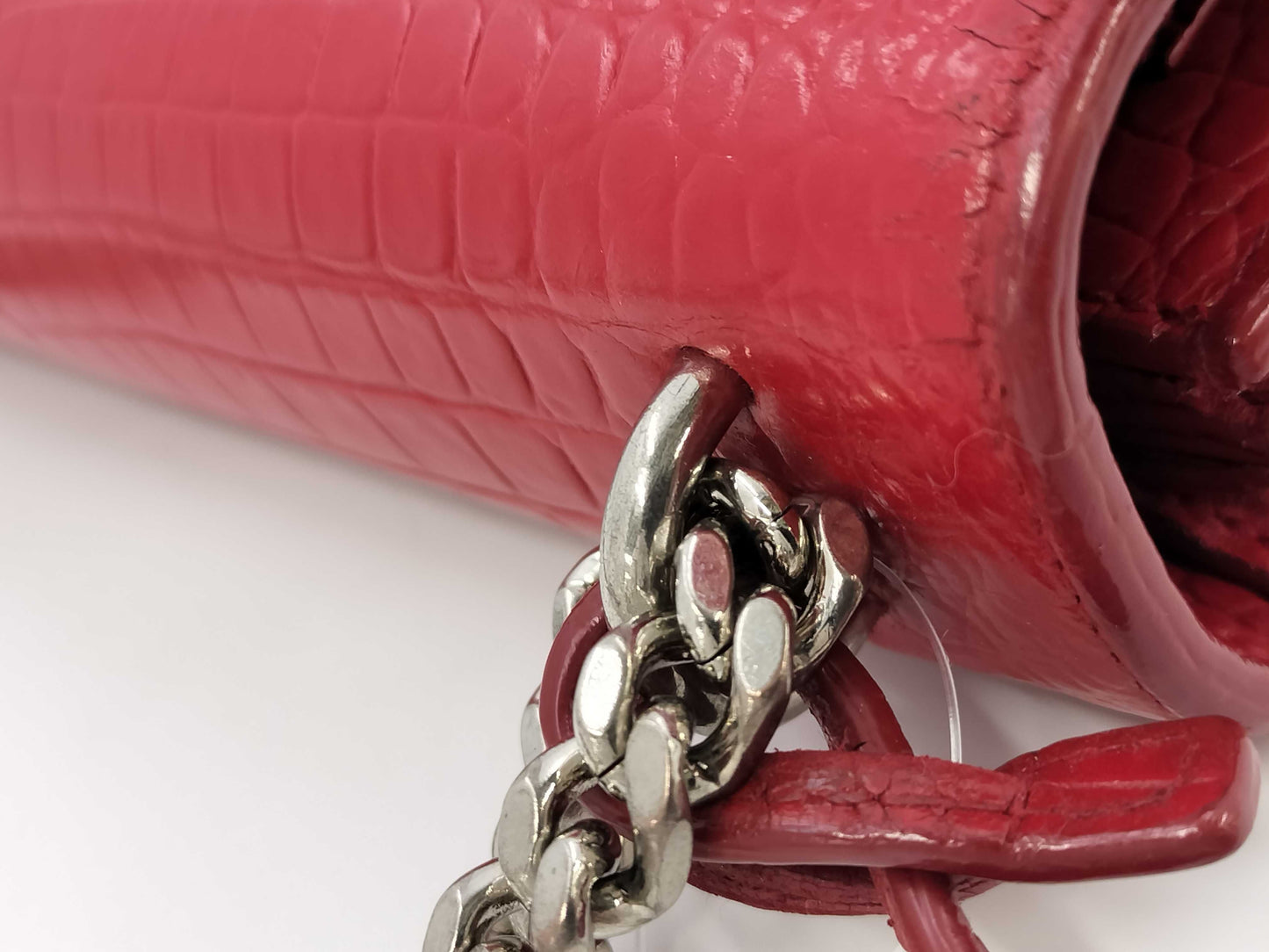 SAINT LAURENT Saint Laurent Croco Chain Shoulder Bag Bag