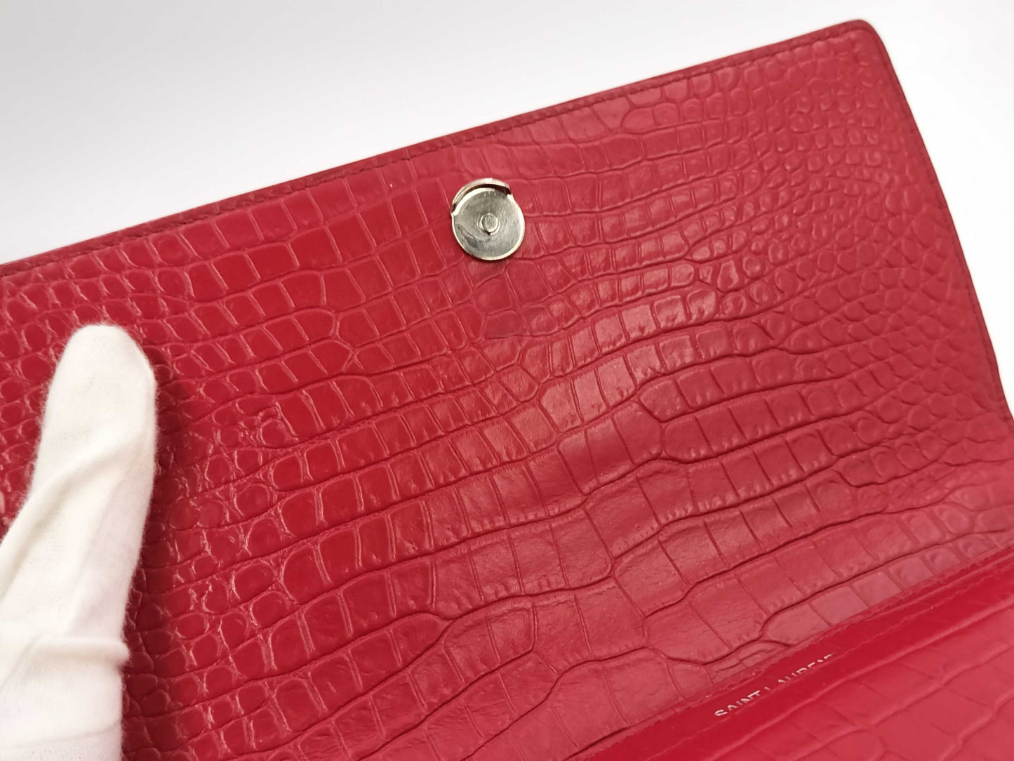 SAINT LAURENT Saint Laurent Croco Chain Shoulder Bag Bag