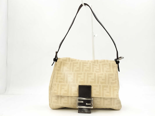 FENDI Zucca Mamma Bucket Shoulder Bag