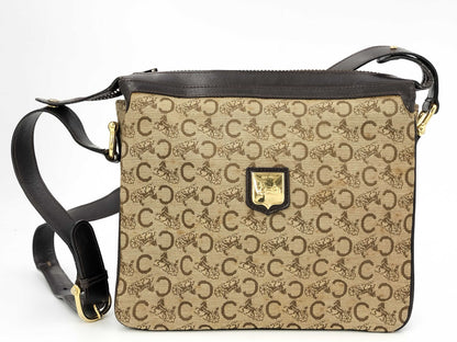 CELINE C Macadam Shoulder Bag