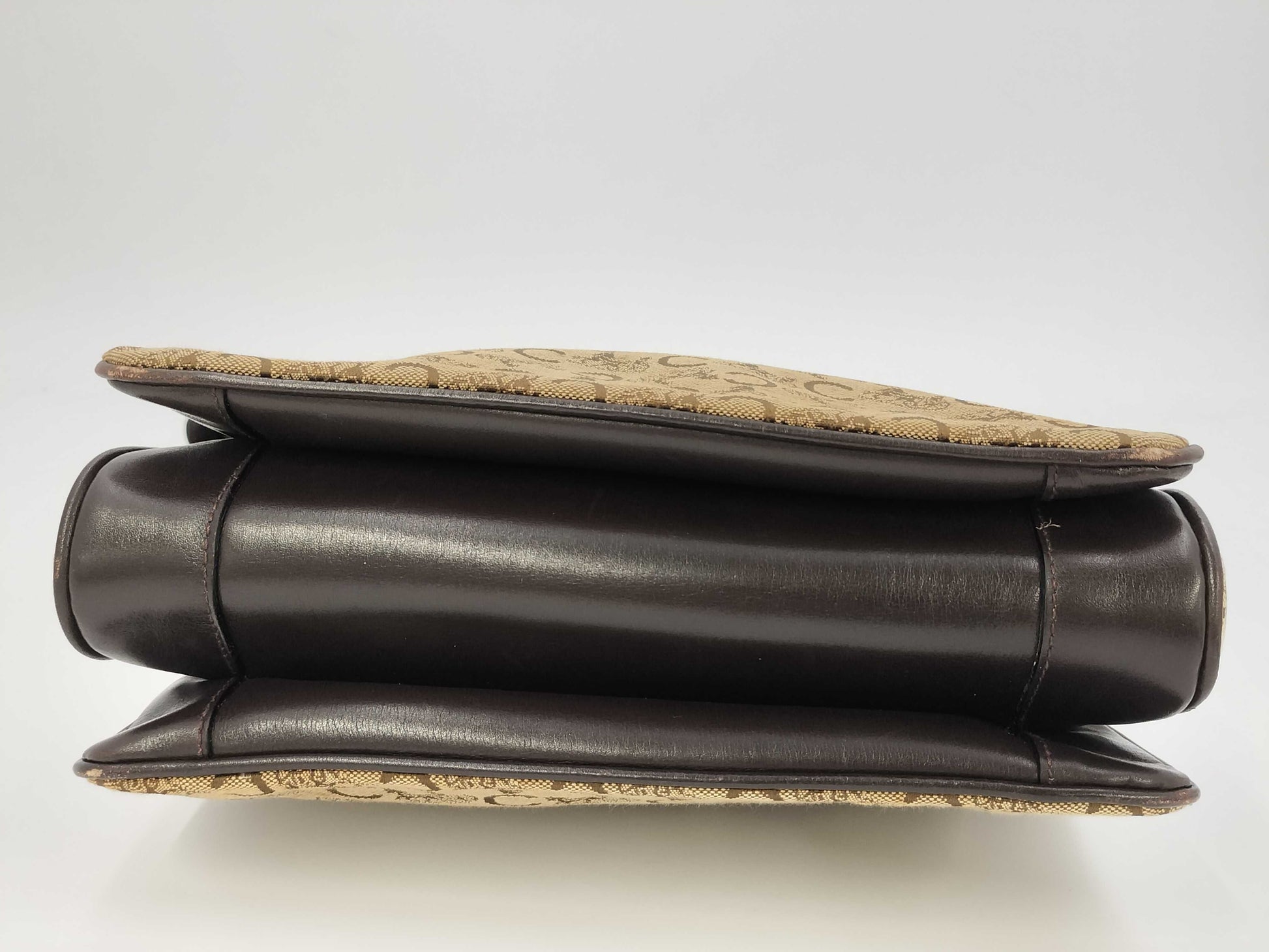 CELINE C Macadam Shoulder Bag