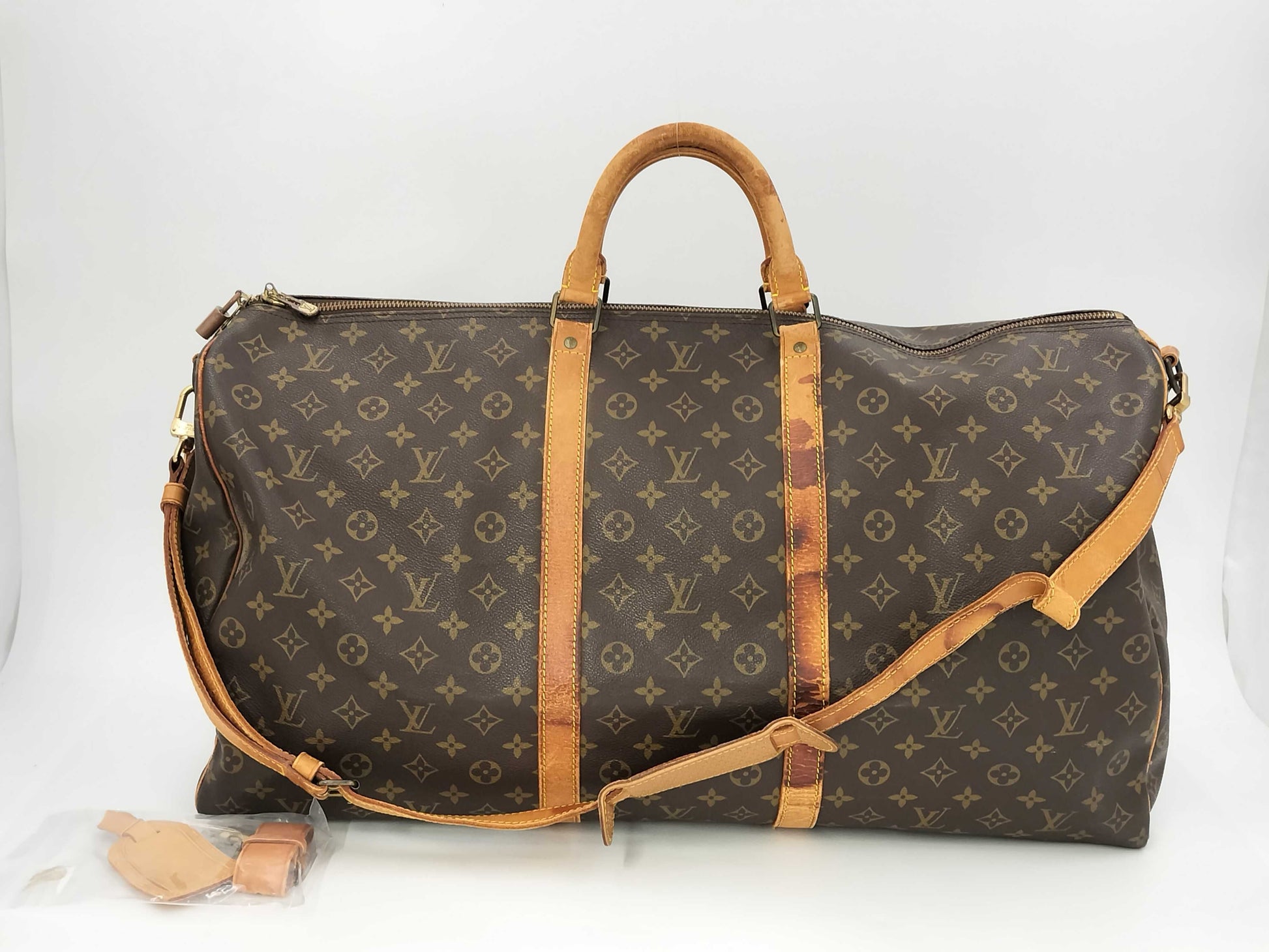 LOUIS VUITTON Monogram Keepall Bandouliere 60 2-Way Boston Bag