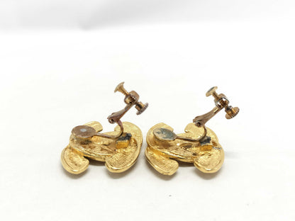 CHANEL Matelasse Coco Mark Earrings
