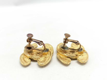 CHANEL Matelasse Coco Mark Earrings