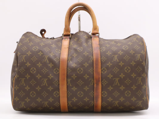 LOUIS VUITTON M41418 Monogram Keepall Bandouliere 45 Boston Bag