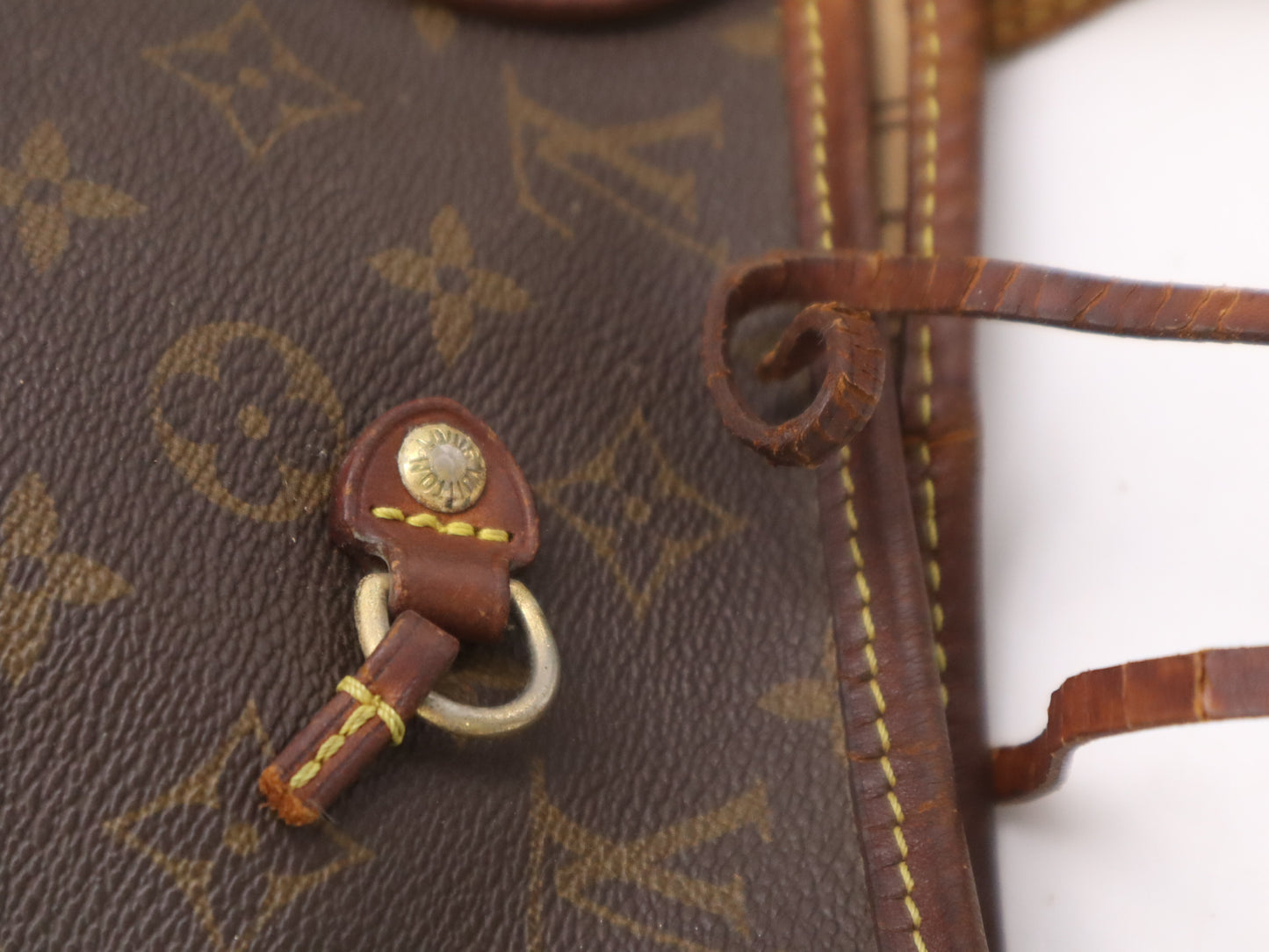LOUIS VUITTON M40156 Monogram Neverfull MM Old-Style Tote Bag