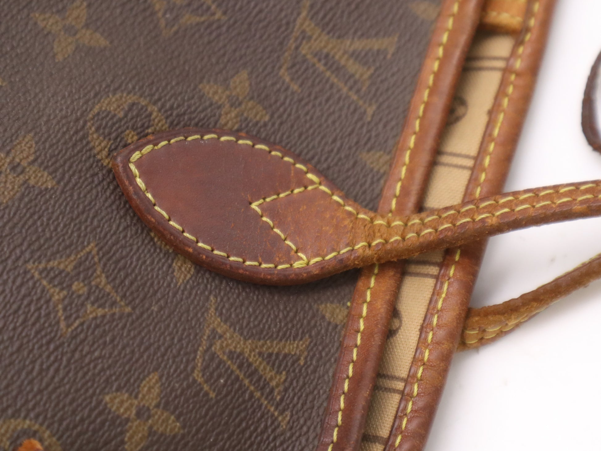 LOUIS VUITTON M40156 Monogram Neverfull MM Old-Style Tote Bag