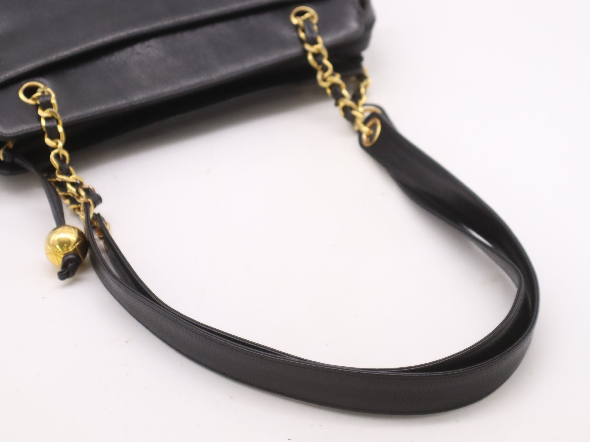 CHANEL Caviar Skin Triple Coco Black Shoulder Bag with GD Hardware, Seal, and Card Included, 2950148