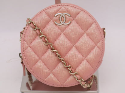 CHANEL Caviar Skin Classic Chain Clutch Bag, Pink, Seal, 27660754, Shoulder Bag