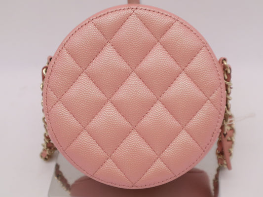 CHANEL Caviar Skin Classic Chain Clutch Bag, Pink, Seal, 27660754, Shoulder Bag
