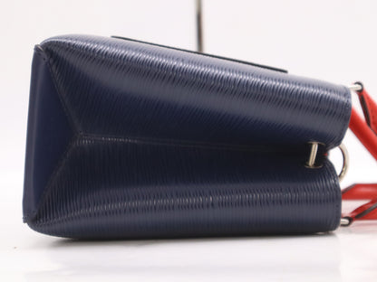 LOUIS VUITTON M53512 Epic Level PM Indigo Coquelicot Handbag with Shoulder Strap, Name Tag, and Dust Bag, RFID Verified