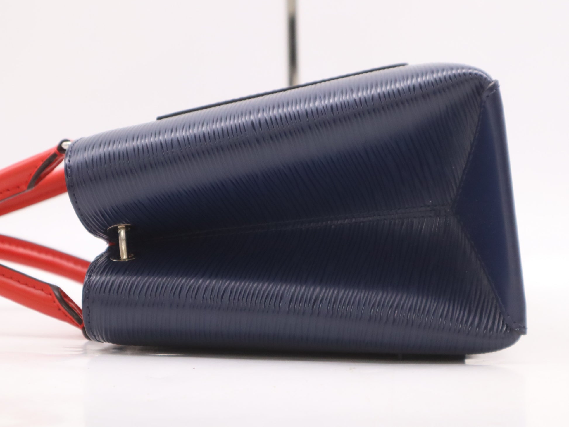 LOUIS VUITTON M53512 Epic Level PM Indigo Coquelicot Handbag with Shoulder Strap, Name Tag, and Dust Bag, RFID Verified
