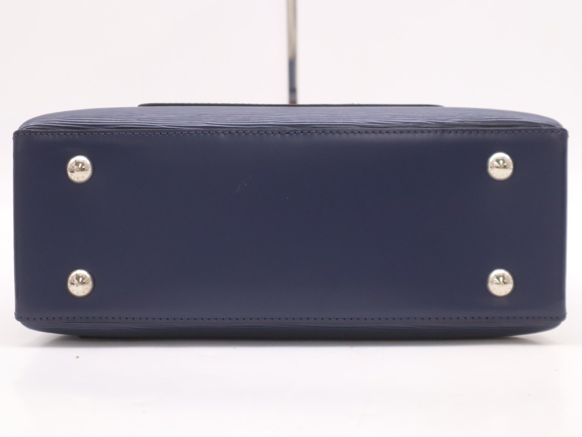 LOUIS VUITTON M53512 Epic Level PM Indigo Coquelicot Handbag with Shoulder Strap, Name Tag, and Dust Bag, RFID Verified