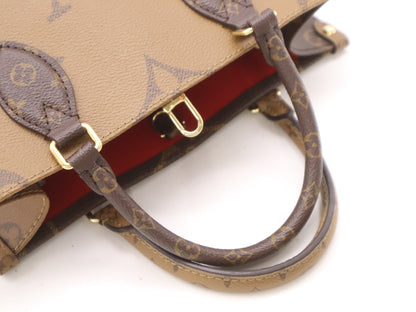 LOUIS VUITTON M46373 Reverse On the Go PM Monogram Giant RFID Verified Handbag