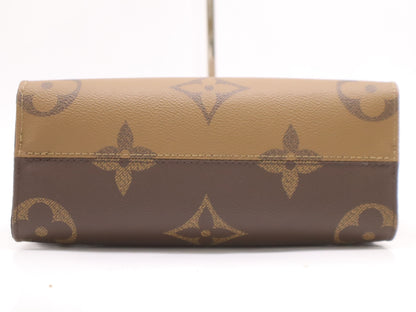 LOUIS VUITTON M46373 Reverse On the Go PM Monogram Giant RFID Verified Handbag