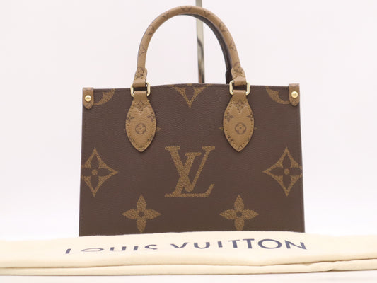 LOUIS VUITTON M46373 Reverse On the Go PM Monogram Giant RFID Verified Handbag