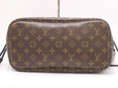 LOUIS VUITTON M11946 Monogram Neverfull MM Inside-Out Tote Bag with Pouch and Dust Bag, RFID Verified