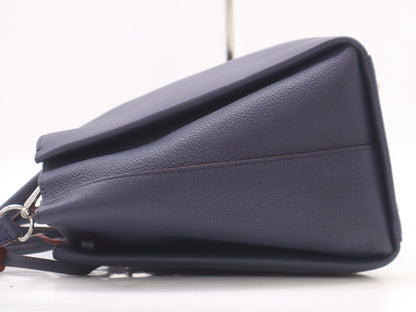 LOUIS VUITTON M54571 Leather Rock Meat Shoulder Bag in Marine Rouge Navy and Red with Shoulder Strap, RFID Verified