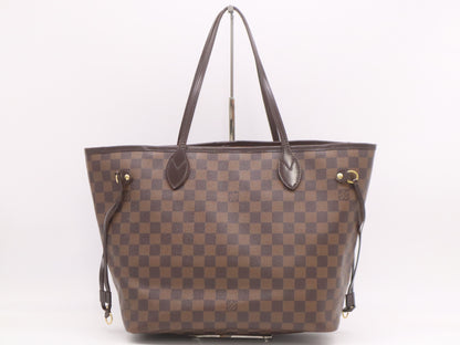 LOUIS VUITTON N41603 Damier Neverfull MM Ebene Rose Ballerine Tote Bag