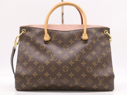 LOUIS VUITTON M40468 Monogram Pallas Rose Ballerine Shoulder Bag