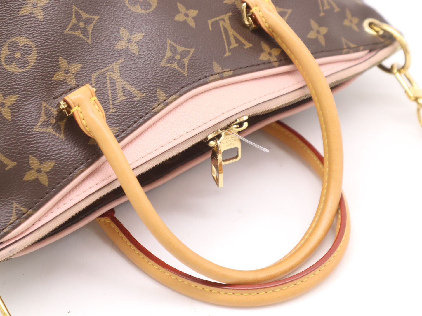 LOUIS VUITTON M40468 Monogram Pallas Rose Ballerine Shoulder Bag