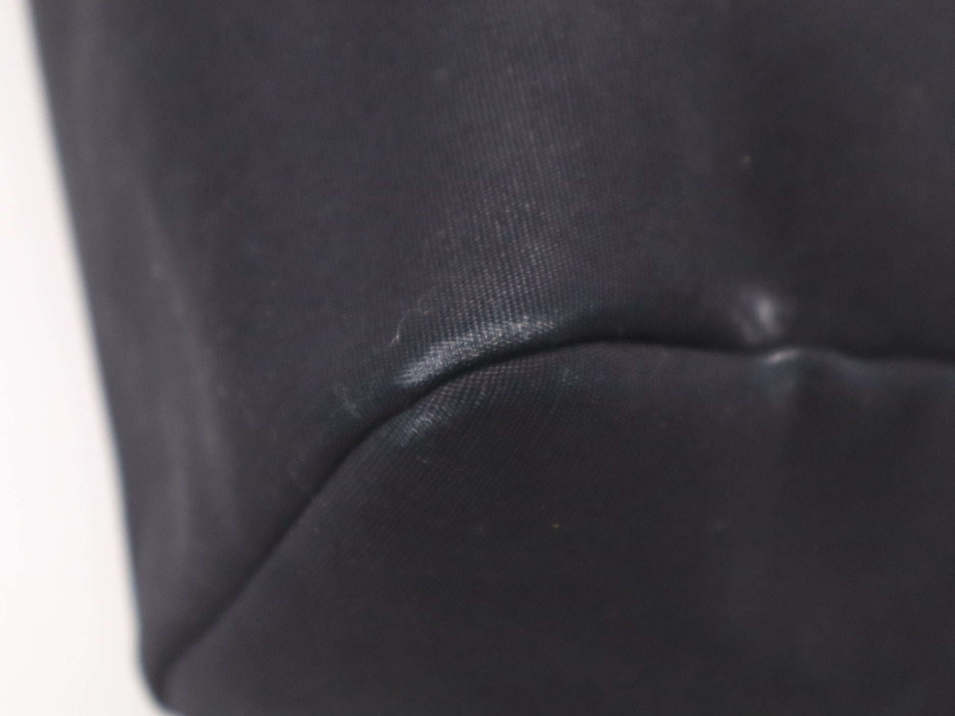 HERMES Toile Officier x Leather Air Bag MM □C Stamp 1999 Black Handbag with Padlock Strap