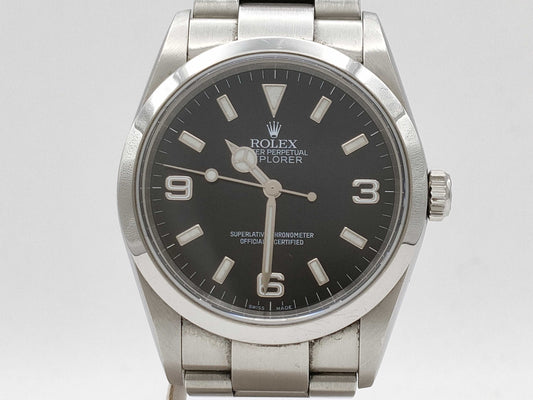 ROLEX 114270 Oyster Perpetual Explorer I F353292 Black Dial Men's Watch 