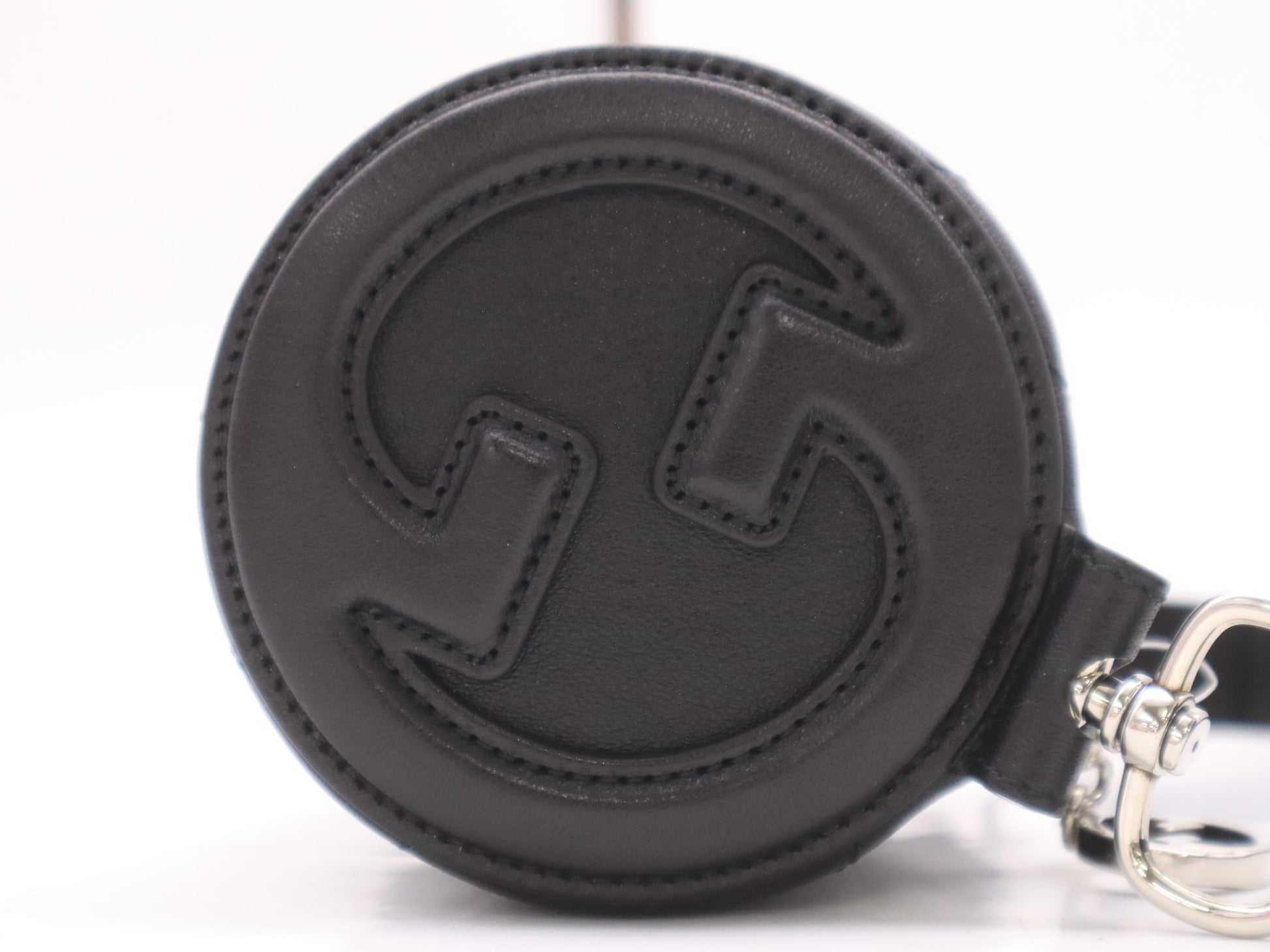 GUCCI 760169 Blondie Leather Shoulder Bag in Black with Dust Bag