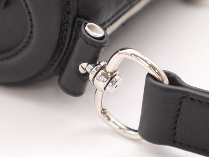GUCCI 760169 Blondie Leather Shoulder Bag in Black with Dust Bag