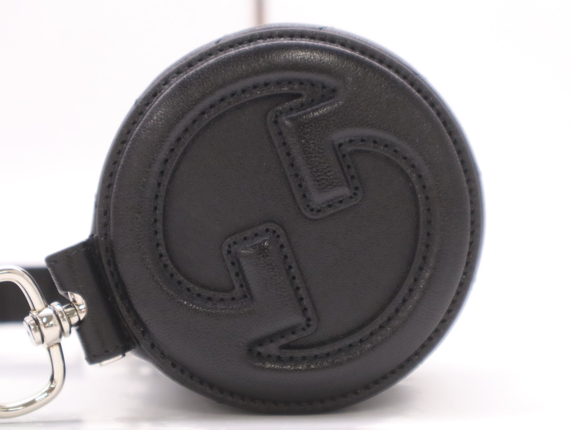 GUCCI 760169 Blondie Leather Shoulder Bag in Black with Dust Bag