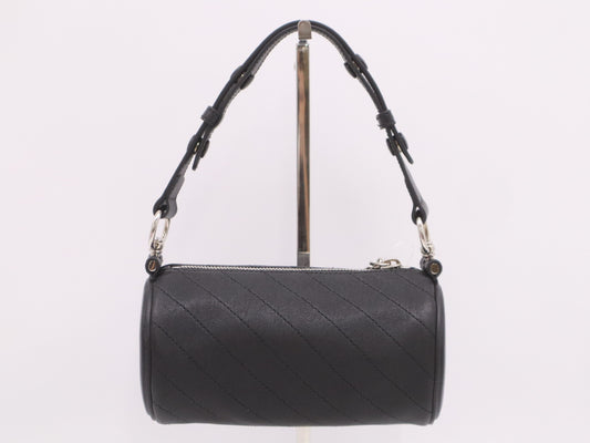 GUCCI 760169 Blondie Leather Shoulder Bag in Black with Dust Bag