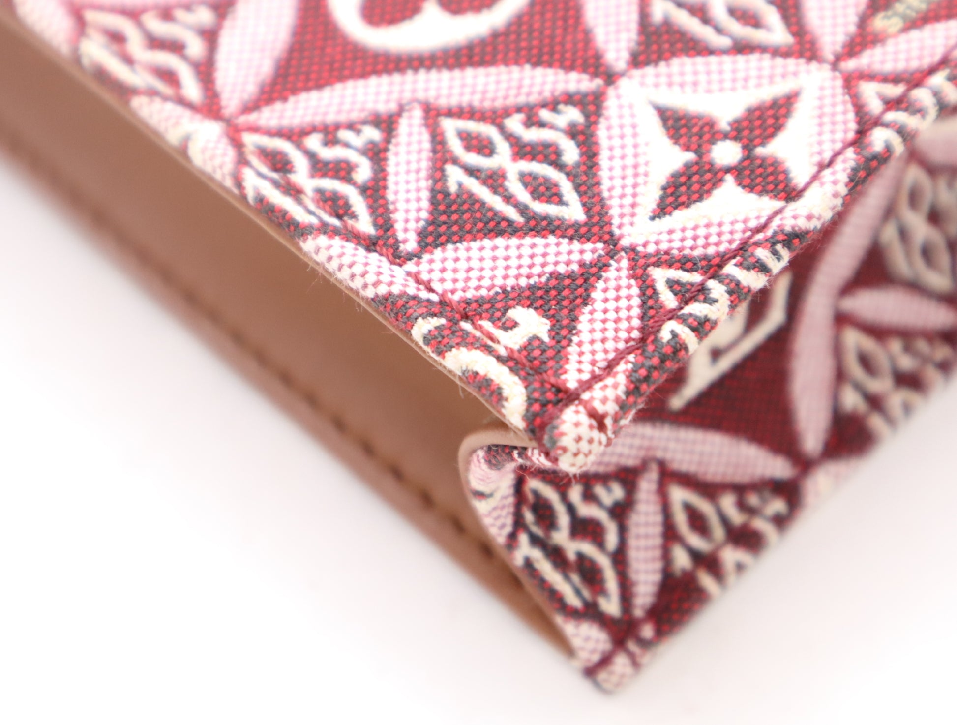LOUIS VUITTON M69846 Monogram Jacquard Petite Sac Plat Bordeaux RFID Verified Shoulder Bag